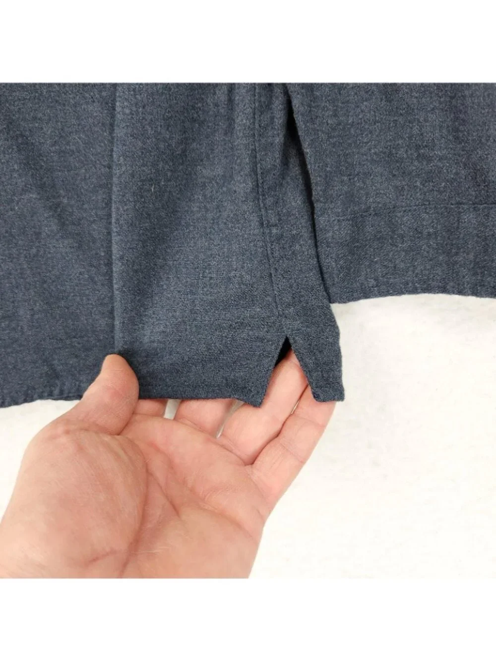 Banana Republic Shirt Mens XL Blue Flannel Button Front Long Sleeve Pockets - Picture 10 of 10